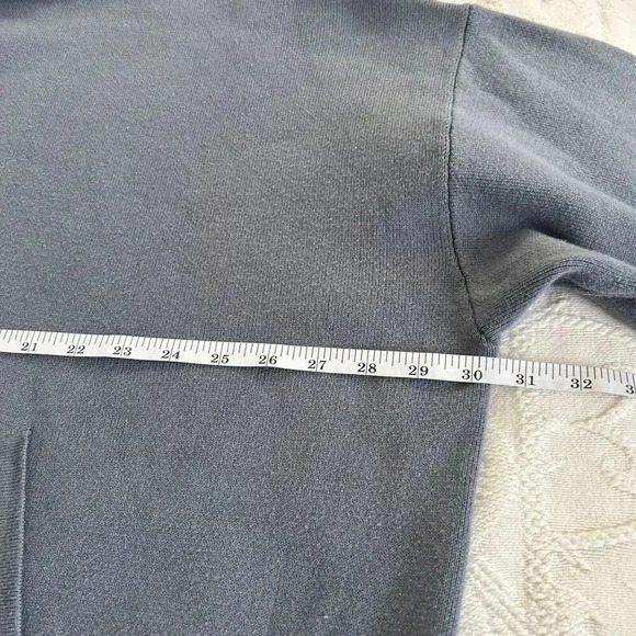 KIN Hoodie Blue Grey Pullover Oversized High Low Hem Kangaroo Size Large - Picture 5 of 11